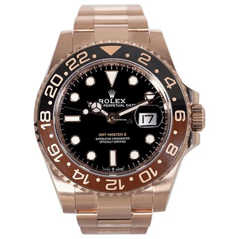 rolex gmt master 2 rose gold chrono24